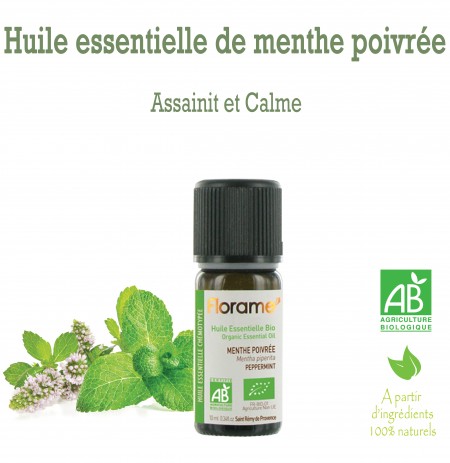 Huile essentielle de menthe poivrée 10ml Huile essentielle de menthe poivrée 10ml