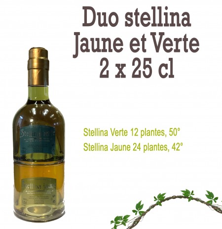 Duo Stellina Verte et Jaune 2 x 25 cl Duo Stellina Verte et Jaune 2 x 25 cl