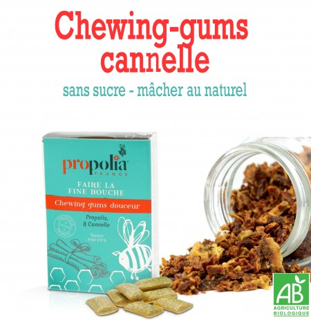 Chewing-gums propolis cannelle